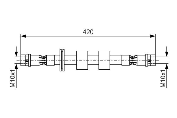 BOSCH 1 987 476 414 Brake Hose