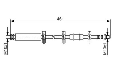 Brake Hose BOSCH 1 987 476 463
