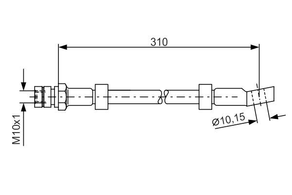 BOSCH 1 987 476 464 Brake Hose