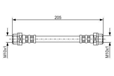 Brake Hose BOSCH 1 987 476 477