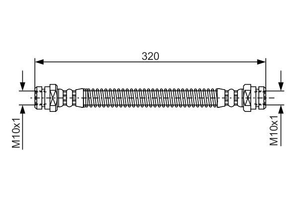 BOSCH 1 987 476 501 Brake Hose