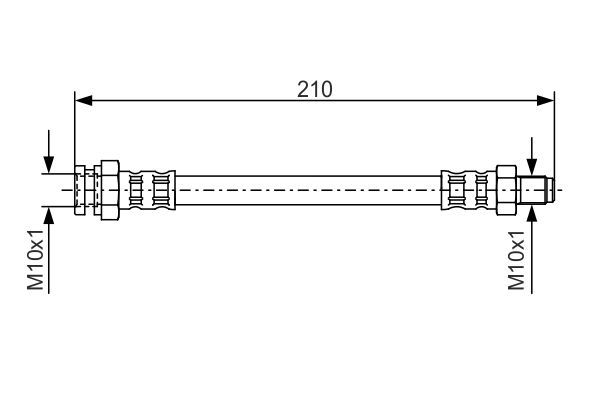 BOSCH 1 987 476 502 Brake Hose