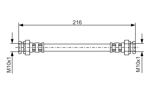 BOSCH 1 987 476 529 Brake Hose