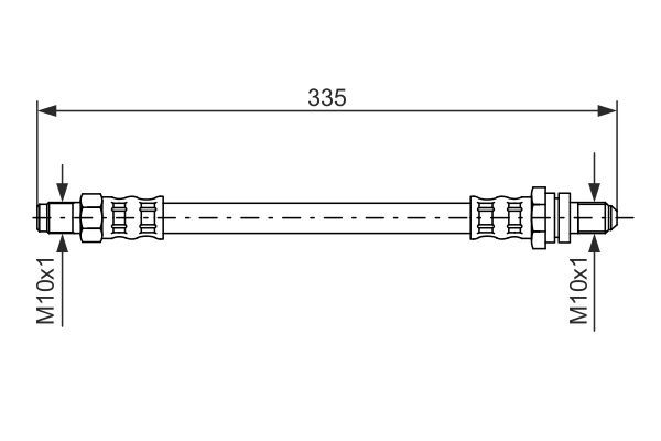 BOSCH 1 987 476 600 Brake Hose