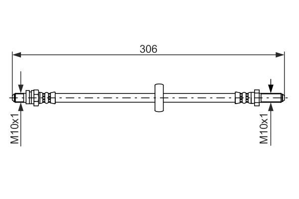 BOSCH 1 987 476 606 Brake Hose