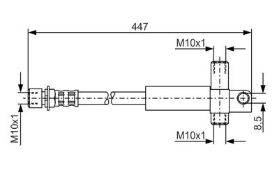Brake Hose BOSCH 1 987 476 614
