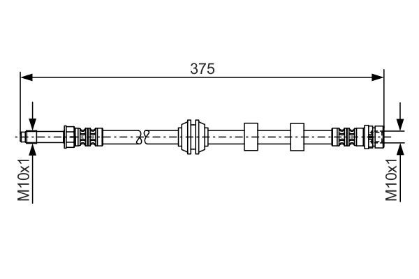 BOSCH 1 987 476 626 Brake Hose