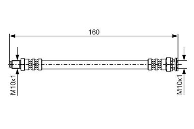Brake Hose BOSCH 1 987 476 629
