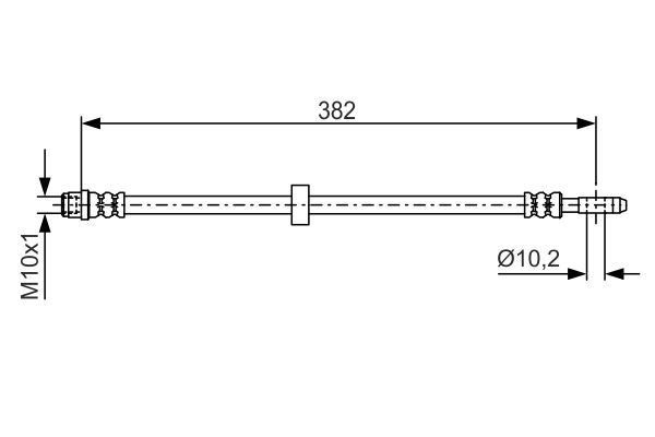 BOSCH 1 987 476 696 Brake Hose