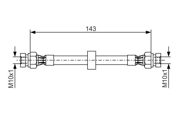 BOSCH 1 987 476 697 Brake Hose