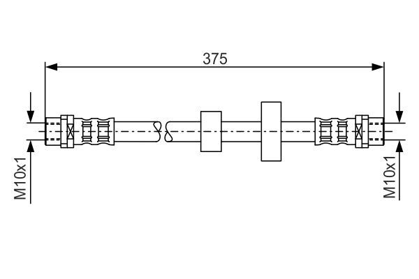 BOSCH 1 987 476 698 Brake Hose