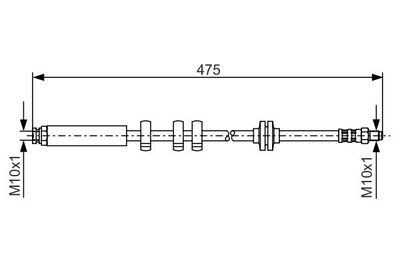 Brake Hose BOSCH 1 987 476 747