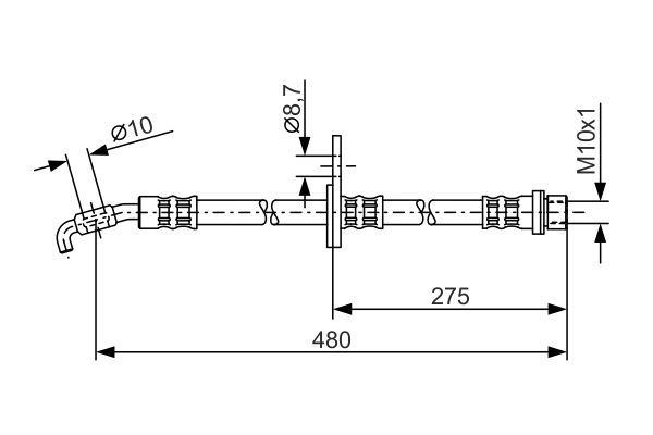 BOSCH 1 987 476 758 Brake Hose
