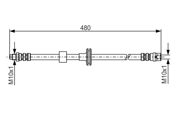 BOSCH 1 987 476 778 Brake Hose