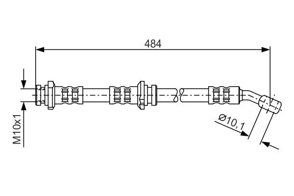 BOSCH 1 987 476 801 Brake Hose