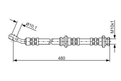 Brake Hose BOSCH 1 987 476 802