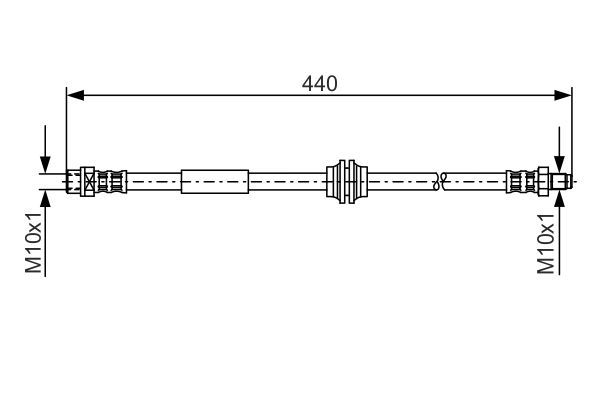 BOSCH 1 987 476 808 Brake Hose