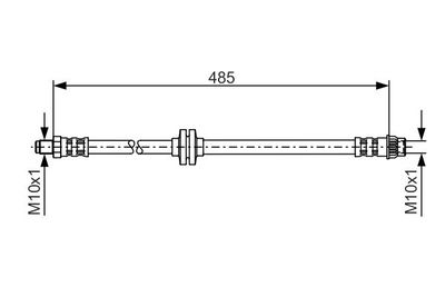 Brake Hose BOSCH 1 987 476 827