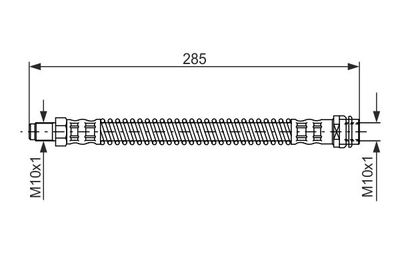 Brake Hose BOSCH 1 987 476 841