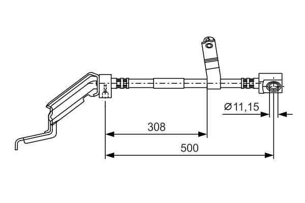 BOSCH 1 987 476 866 Brake Hose