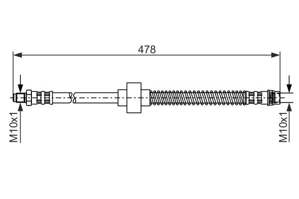 BOSCH 1 987 476 868 Brake Hose