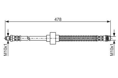 Brake Hose BOSCH 1 987 476 868