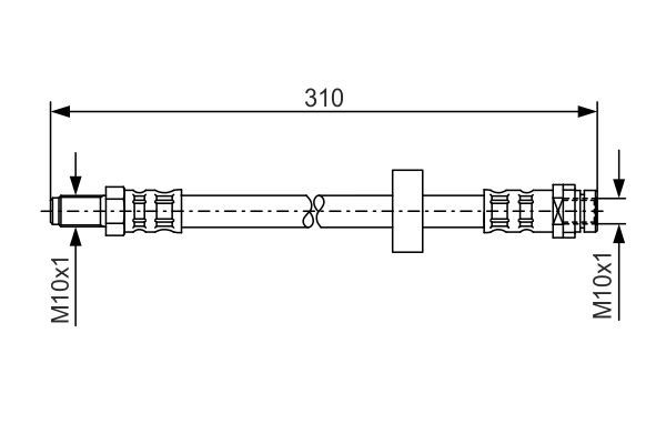 BOSCH 1 987 476 883 Brake Hose