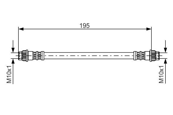 BOSCH 1 987 476 956 Brake Hose