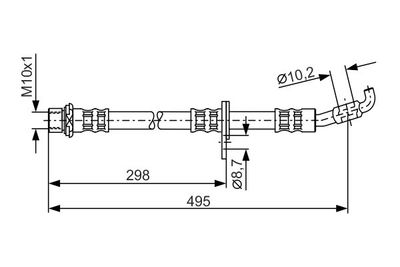 Brake Hose BOSCH 1 987 476 963