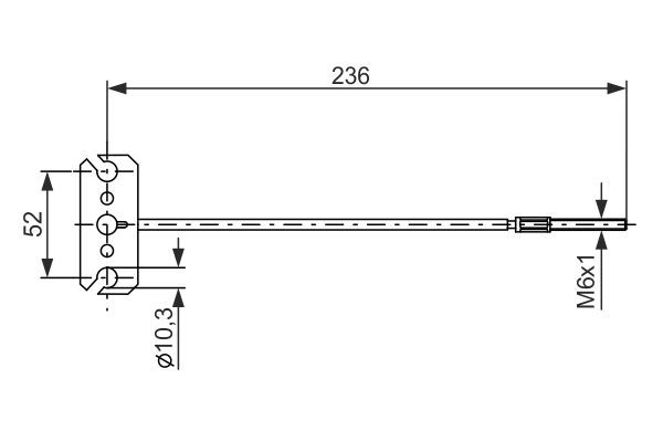 BOSCH 1 987 477 226 Cable Pull, parking brake