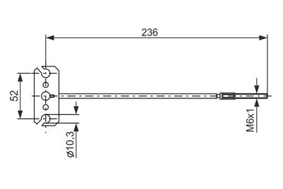Cable Pull, parking brake BOSCH 1 987 477 226