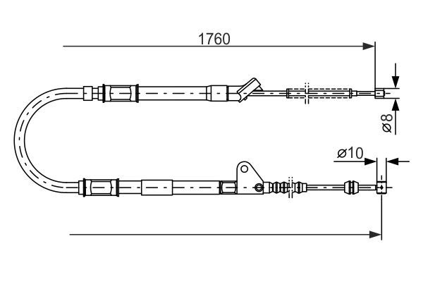 BOSCH 1 987 477 541 Cable Pull, parking brake