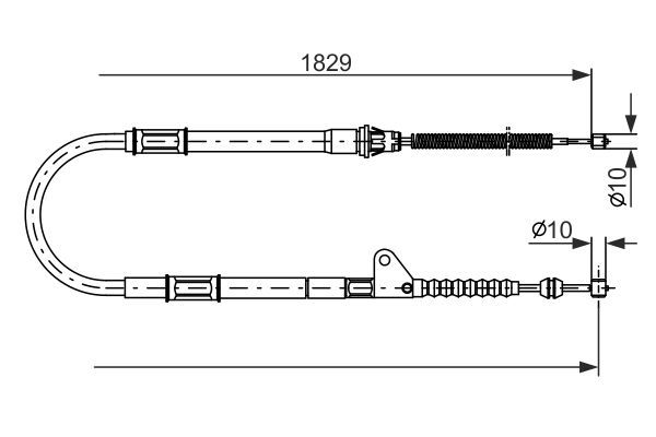 BOSCH 1 987 477 545 Cable Pull, parking brake