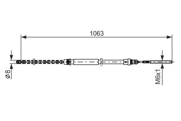 BOSCH 1 987 477 568 Cable Pull, parking brake