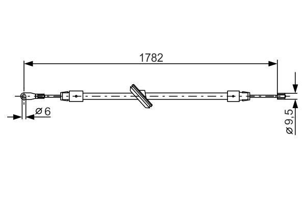 BOSCH 1 987 477 902 Cable Pull, parking brake