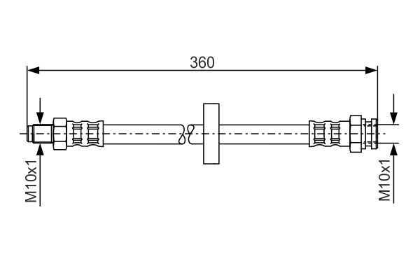 BOSCH 1 987 481 017 Brake Hose
