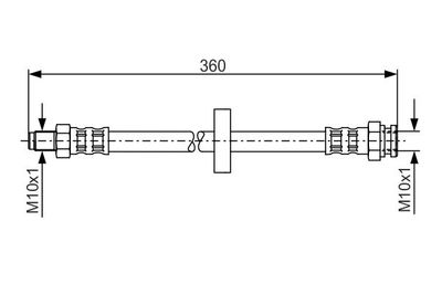 Brake Hose BOSCH 1 987 481 017