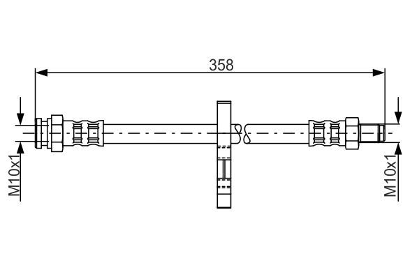 BOSCH 1 987 481 019 Brake Hose