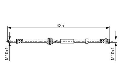 Brake Hose BOSCH 1 987 481 023