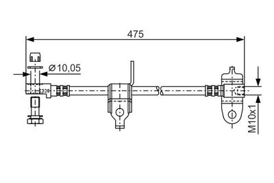 Brake Hose BOSCH 1 987 481 045