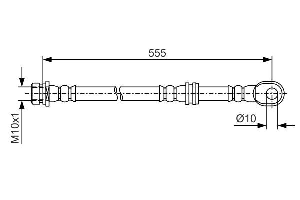 BOSCH 1 987 481 087 Brake Hose