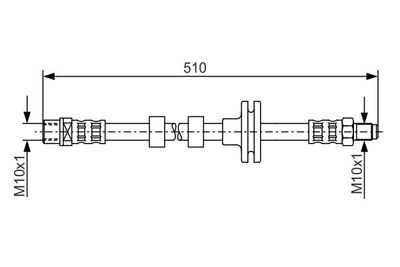 Brake Hose BOSCH 1 987 481 157