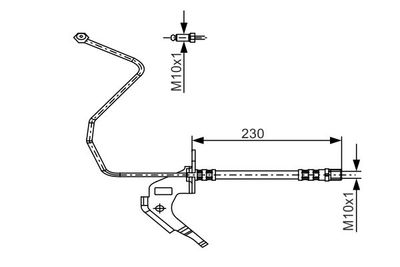 Brake Hose BOSCH 1 987 481 162