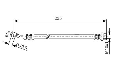 Brake Hose BOSCH 1 987 481 177