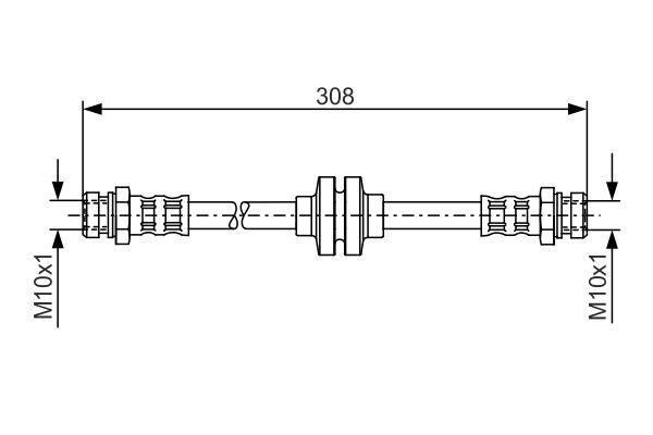 BOSCH 1 987 481 185 Brake Hose