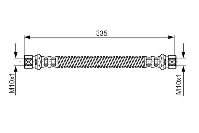 Brake Hose BOSCH 1 987 481 281