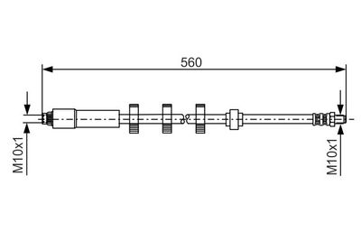 Brake Hose BOSCH 1 987 481 290