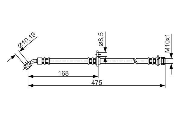 BOSCH 1 987 481 326 Brake Hose
