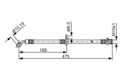 Brake Hose BOSCH 1 987 481 326