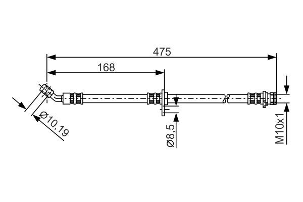 BOSCH 1 987 481 327 Brake Hose